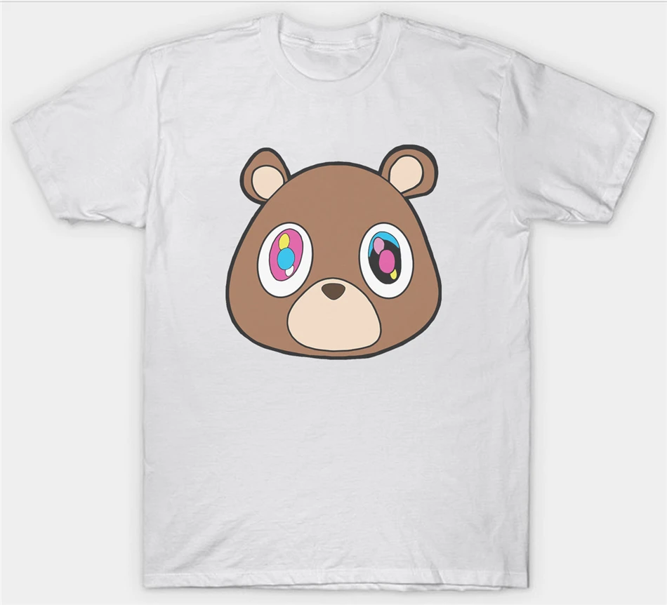 Kanye West Bear Футболка рэп хип хоп Музыка базовые модели футболка | Мужская одежда