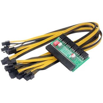 

DPS-800GB Server Power Conversion Board 12V Adapter Board with 6PCS 6Pin image Card Power Cable Cord For PC