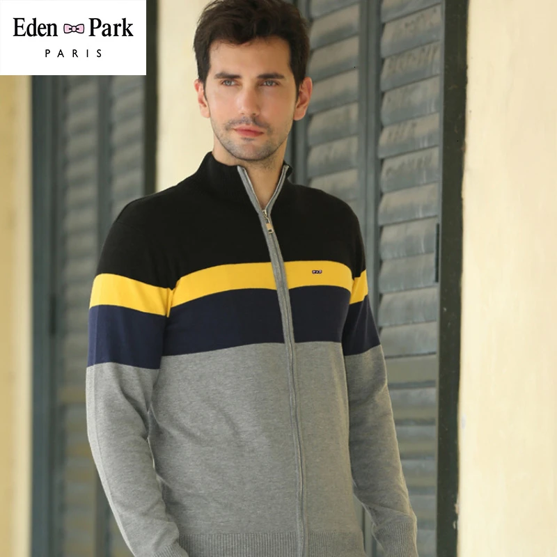 Eden Park Chandail мужская куртка стильные лоскутные куртки Осенняя спортивная куртка на молнии зимние кардиганы chaqueta hombre
