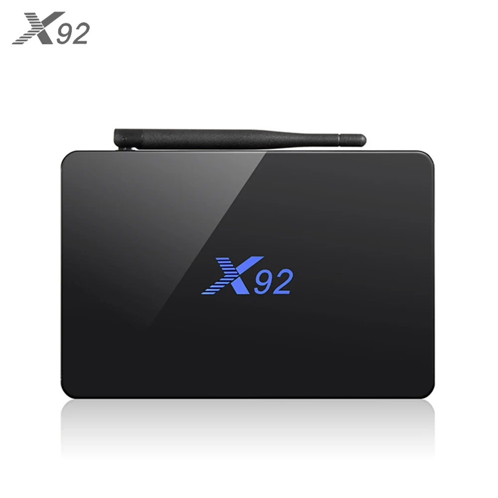 X92 Android 7 1 2G16G 3G32G Smart TV четырехъядерный LAN 1000M Full HD 1080P 4K 3D HDMI 2 0 2.4G5GWifi BT4.0 без подписки |