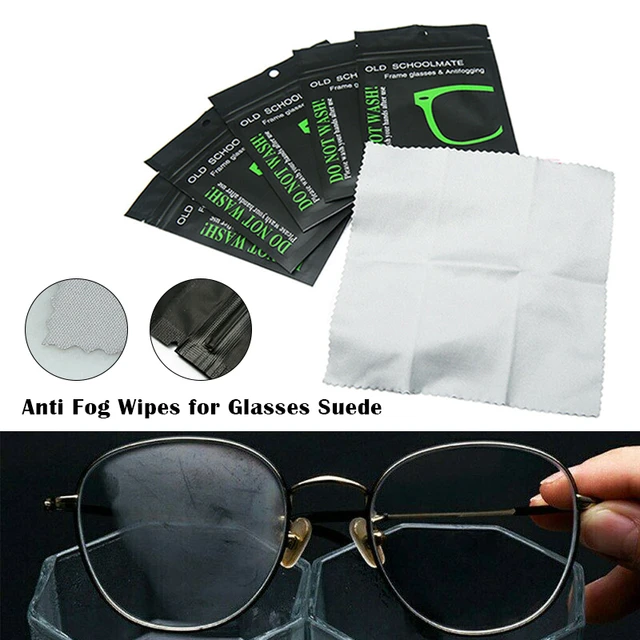 Lingettes Anti-buée pour lunettes, 5 pièces, portables, tissu en daim  réutilisable pour lunettes, WT