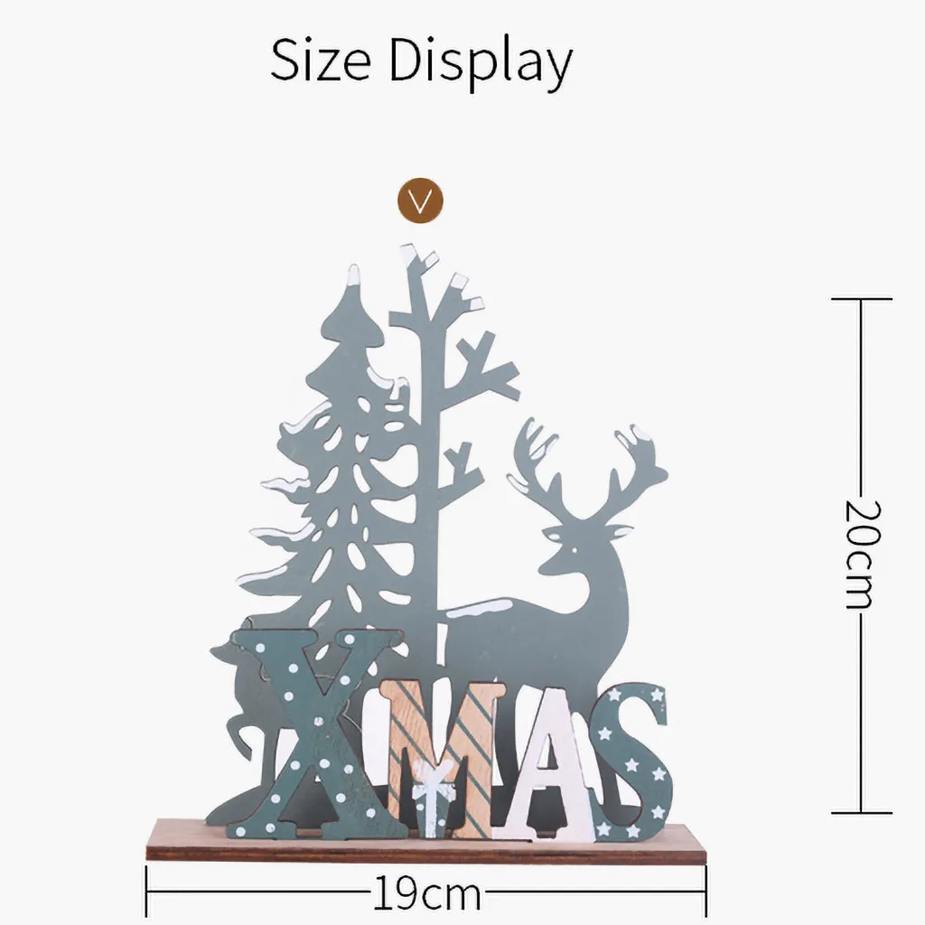 Олень Рождественское дерево Подвески Подвесные деревянные рождественские украшения вечерние DIY Декор домашний сад декоративные принадлежности рождественские украшения