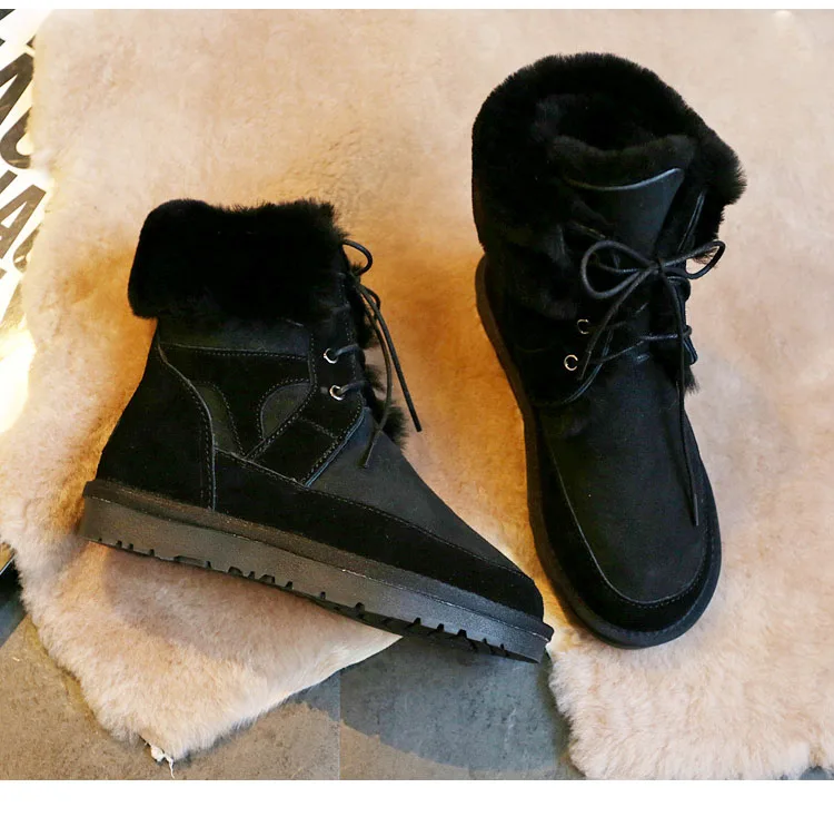 Женские зимние ботинки на натуральном овечьем меху женские теплые зимние ботинки брендовые ботинки из натуральной овечьей кожи зимняя женская обувь
