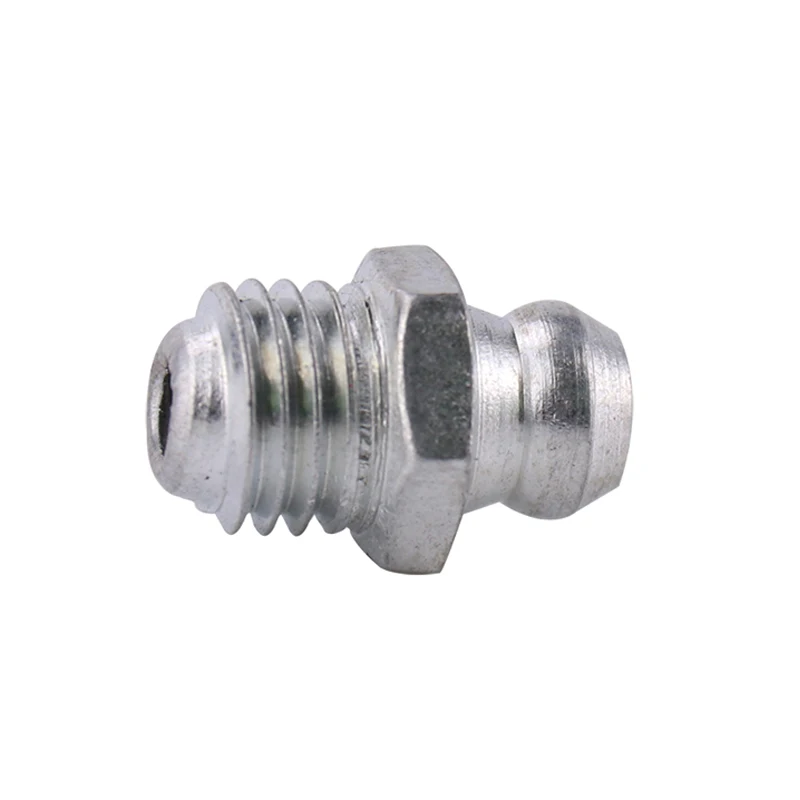 50pcs/Pack Silver Steel M6 M8 M10 Male Thread Straight 45 Degree 90 Degree Oil Zerk Grease Nipples Fittings for Hose Tube Color : 45 Degree, Size : M8 