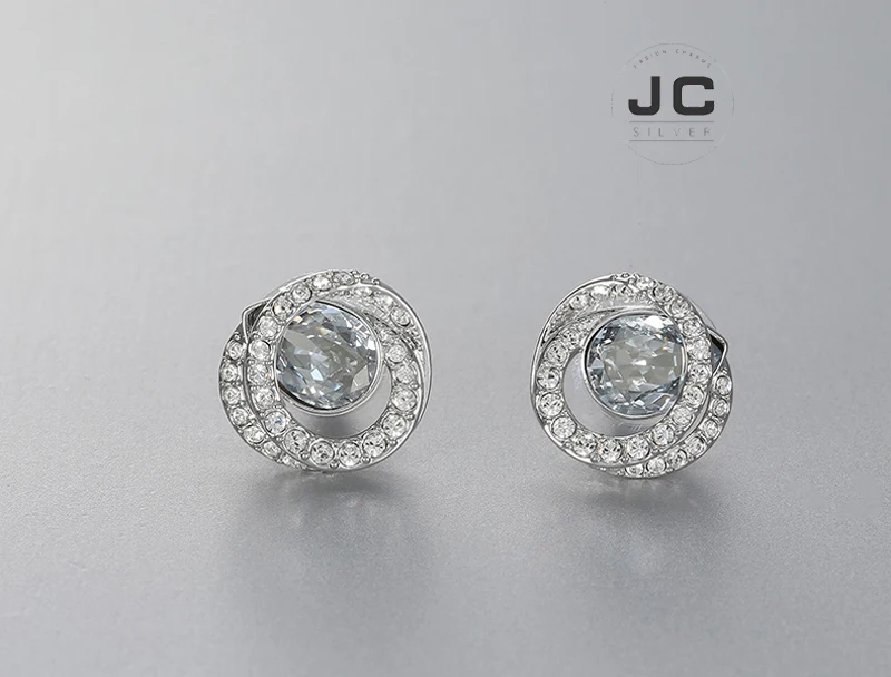 

New Fashion Charms Silver 925 Original Copy Jewelry,SWAN GENERATION fashion simple and exquisite wild earrings For Women