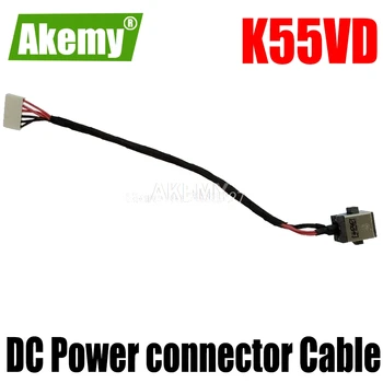 

Original new Laptop AC DC Power Jack connector Cable wire socket For Asus K55 K55A U57 U57A K55N K55D K55DE K55DR A55D K55V K55V