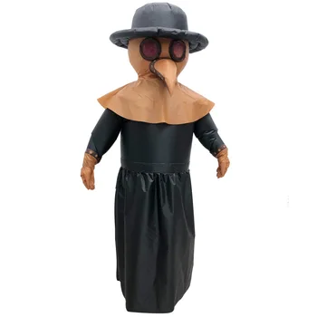 

Funny Face Halloween costume Steampunk Plague Doctor Inflatable costume Bird Beak Doctor Long Nose Inflatable Cosplay Costume