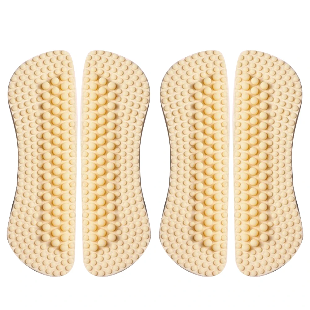 

2 Pairs Soft Non Slip Heel Grips Massage Accessories Insole Shoe Back Silicone Foot Protection Fashion Anti Blisters Insert Pad