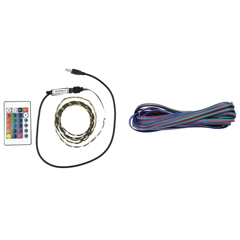 5 м 4-контактный RGB светодиодный Удлинительный провод для 3528 5050 Светодиодная лента