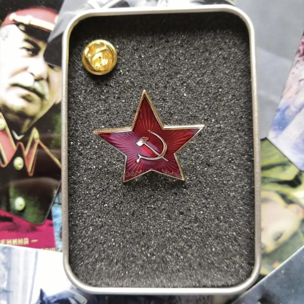 Высшее качество звёзды Союза коммустические вечерние военные значки CCCP
