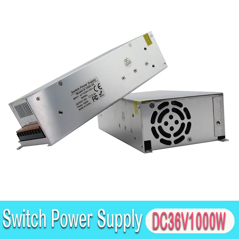 Один Выход DC12V DC18V DC24V DC30V DC36V DC42V DC48V DC60V 1000 Вт светодиодное освещение трансформатор 220V 110V AC-DC импульсивный источник питания для Светодиодный модуль xge ccтв