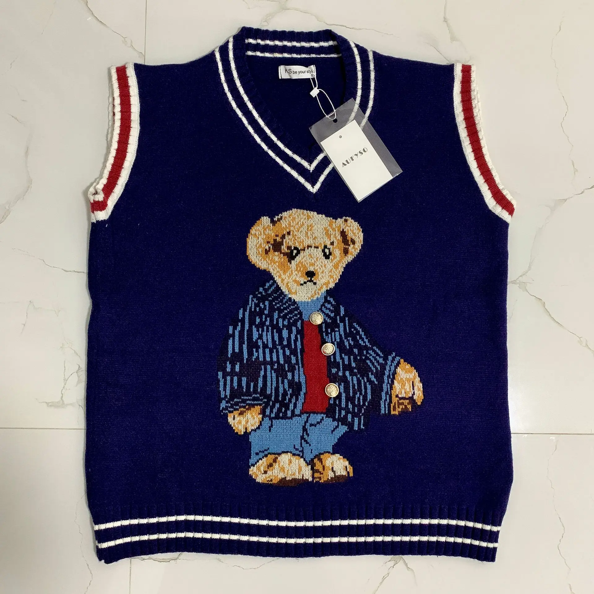 2020 Winter Wool Sweater Vest Women 