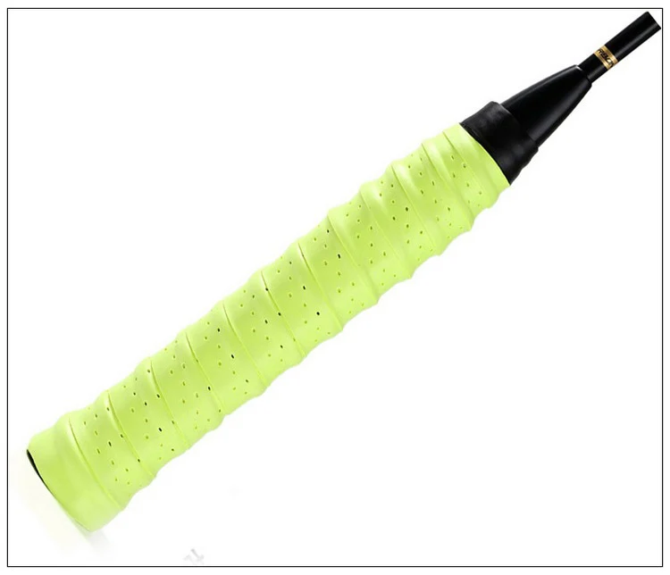 Non-slip PU Badminton Accessories Grip Sweat-absorbent Belt Badminton Grip Sports Sweat-absorbent Tennis Accessories - Цвет: Green