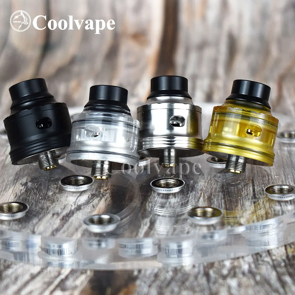 Coolvape rda 24 мм Одиночная катушка MTL RDA с bf pin контроль воздушного потока 316ss атомайзер