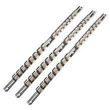 Горячее предложение XD-Socket Rack Holder 1/4 дюйма 3/8 дюйма 1/2 дюйма с 16 зажимами на рельсах, органайзер для хранения инструментов