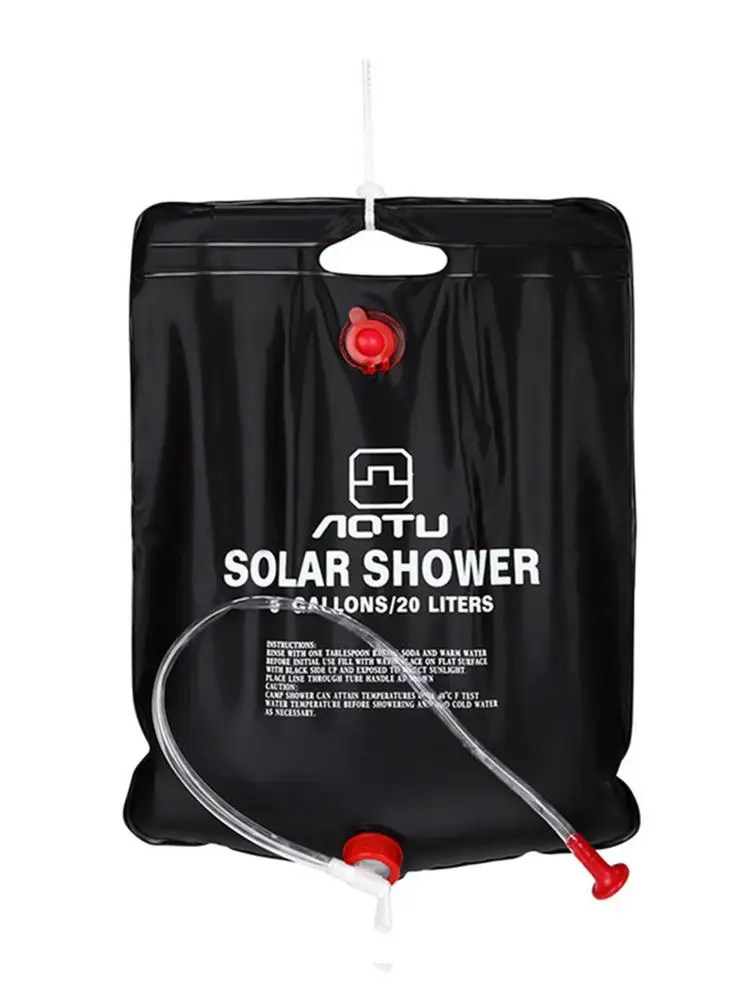 

20L Foldable Outdoor Shower Bag Foldable Solar Energy Heated PVC Water Bag Camping Travel Hiking Climbing Picnic Water Storage