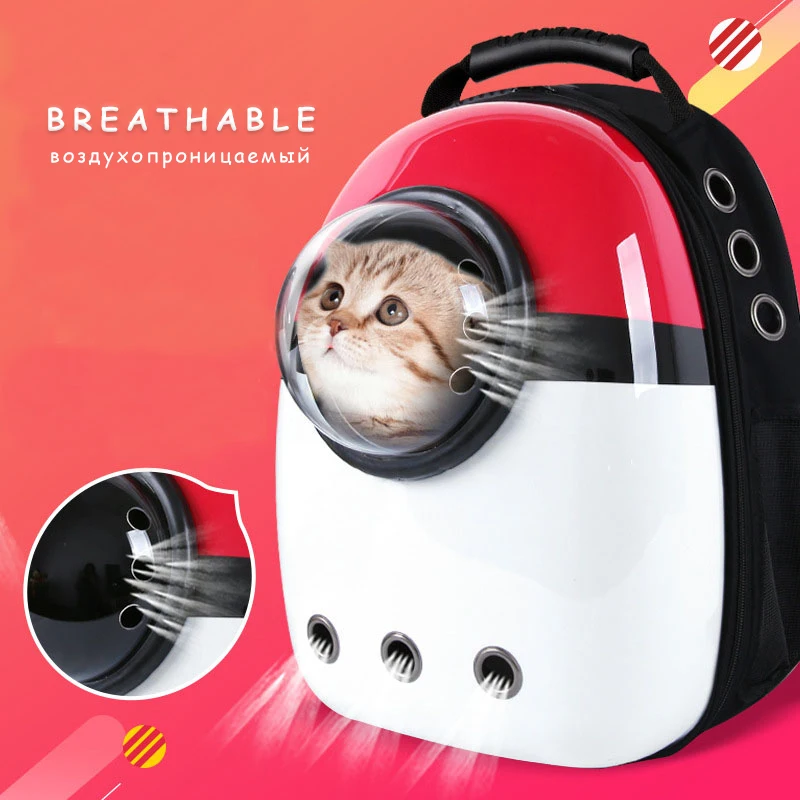 

Transparent Breathable Cat To Carry Backpacks Out Puppies Backpack Space Capsule Cat Backpack And Pet Supplies   