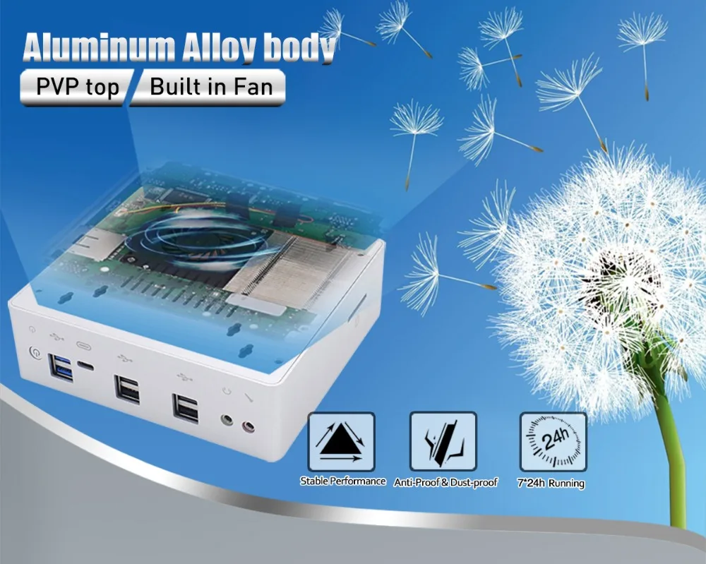 10th Gen ITX Mini PC with Intel Core I7 10610U, 8559U, I5 10210U, 8259U, M.2 NVME SSD, PCIE Wifi, Type-C – Compact Computer with I3 7020U and SD Card Slot Description Image.This Product Can Be Found With The Tag Names Barebone Mini PC, Computer Office, Mini pc