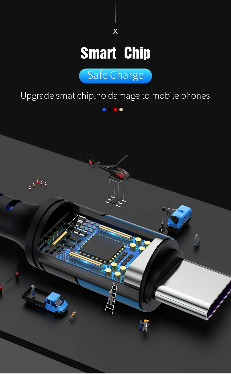 ПВХ 5А USB tipo C кабель для передачи данных USB C для huawei P30 P20 Lite кабель для Xiaomi Mi 9 samsung S10