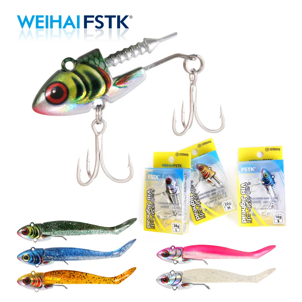 Sea Bass Swimbait 16g 22g 28g soft lure jig bait bass shad pike fishing Jig  Head Hook Fishing Lure Wobblers seabass bait leurre