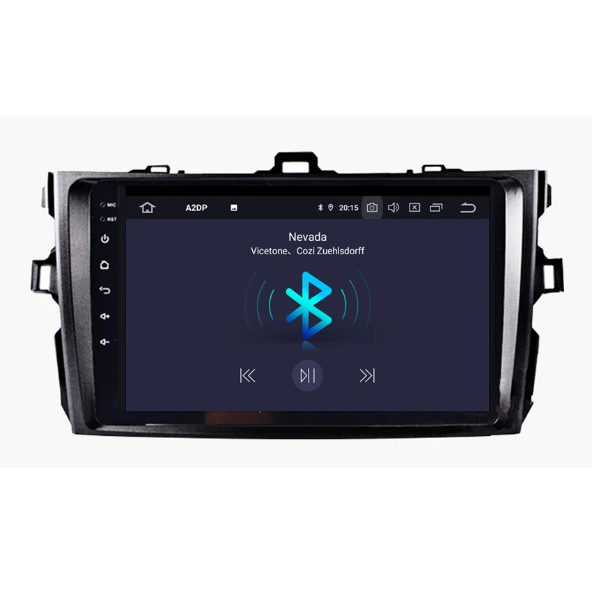 KANOR 1024*600 Android 9,0 2+ 16g 2 DIN Авторадио автомобильный стерео gps навигации для Защитные чехлы для сидений, сшитые специально для Toyota Corolla 2006 2007 2008 2009 2010 2011