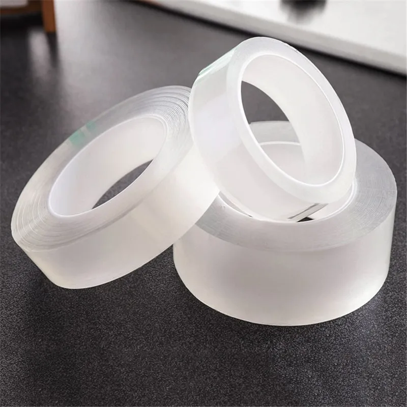 Прозрачная нано лента-липучка «magic tape» контакте с клейкой лентой 3m Супер fix изолента Кухня ванная комната водонепроницаемый лента для всей семьи сильная лента