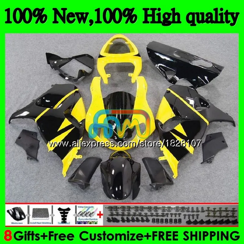SRAD для SUZUKI TL 1000 Желтый Черный R TL 1000R 98 99 00 01 02 03 46BS. 29 TL1000 R TL1000R 1998 1999 2000 2001 2002 2003 обтекатель