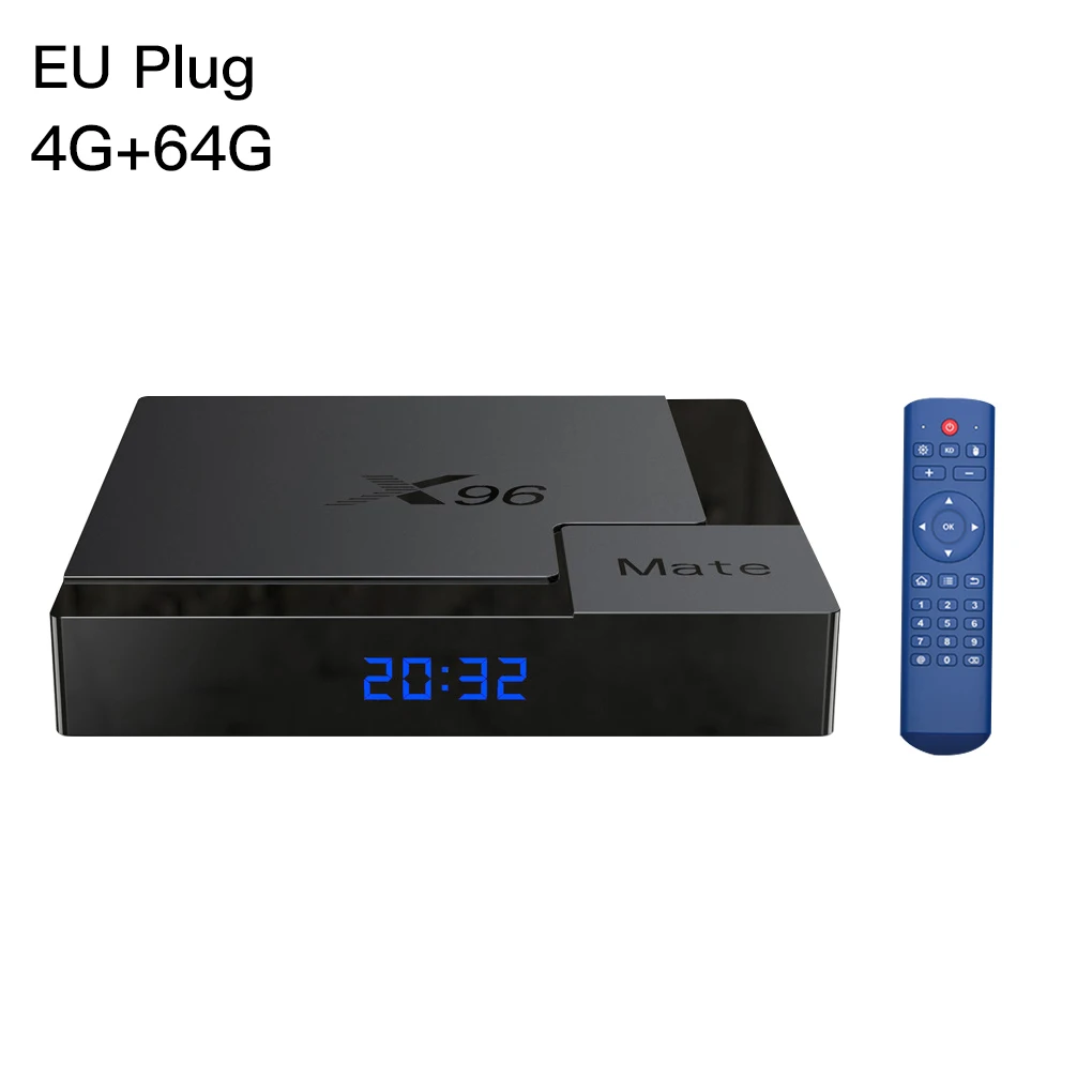 X96 Mate ТВ коробка Замена для Android 10 0 4 Гб 64 Смарт Домашний отель Wifi сетевой