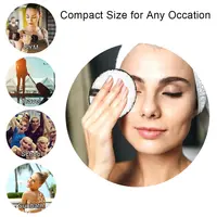Makeup Remover Puff Face Microfiber Cloth Pads Cleaning Face Towel Reusable Cotton Double layer Nail Art Cleaning Wipe Makeup 2