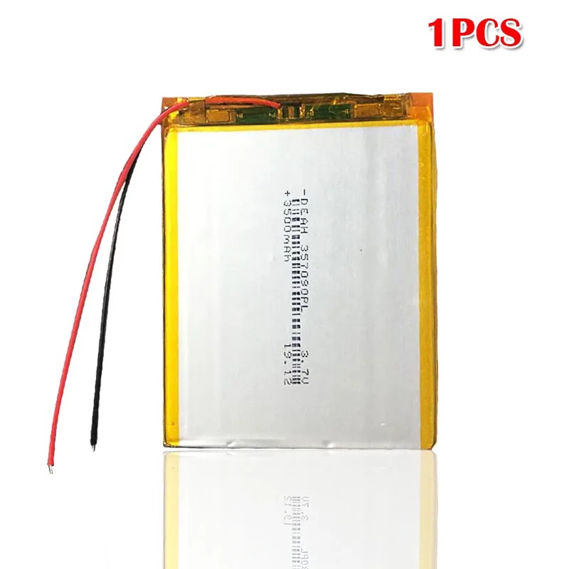 3,7 V 3500mah 357090 литий-ионный аккумулятор для Перезаряжаемые батарея U25GT батарея для планшетного ПК для Suo Лисинь S18 7/8/9 дюймов планшетный ПК ICOO - Цвет: 1pcs