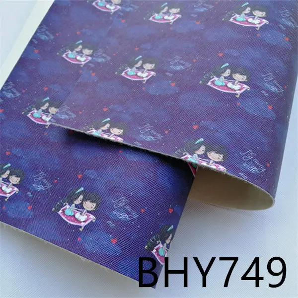 20*33 см принцесса А4 мультфильм печати искусственная кожа для DIY аксессуары BHY757