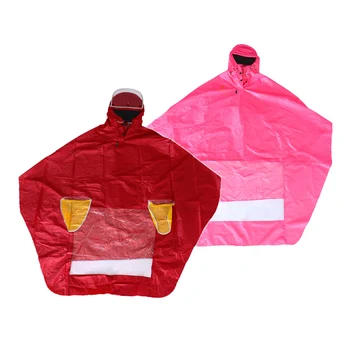 

Motorcycle Waterproof Hooded Poncho Hiking Camping Disposable Raincoat 2 Sizes