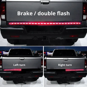 

48 Inch / 60Inch Waterproof Signal Brake Collision Taillight LED Strip Light for Brake Reverse Car For F-150 Pickup Brake Light
