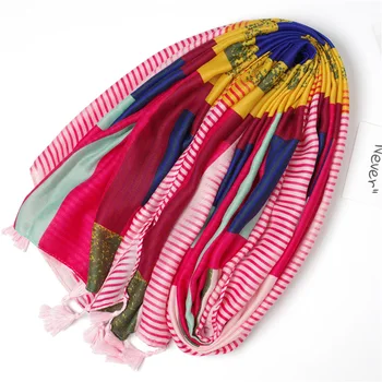 

silk Scarf Women Luxury Brand Summer New Cotton Linen Printing Shawl Fashion pashmina chiffon hijab scarves poncho cape blanket