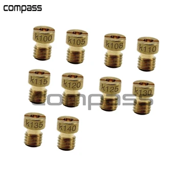 

10pcs Set Slow/Pilot Jet & Main For PWK Keihin OKO KOSO Mikuni PE CVK Carburetor Carburedor Vice injectors