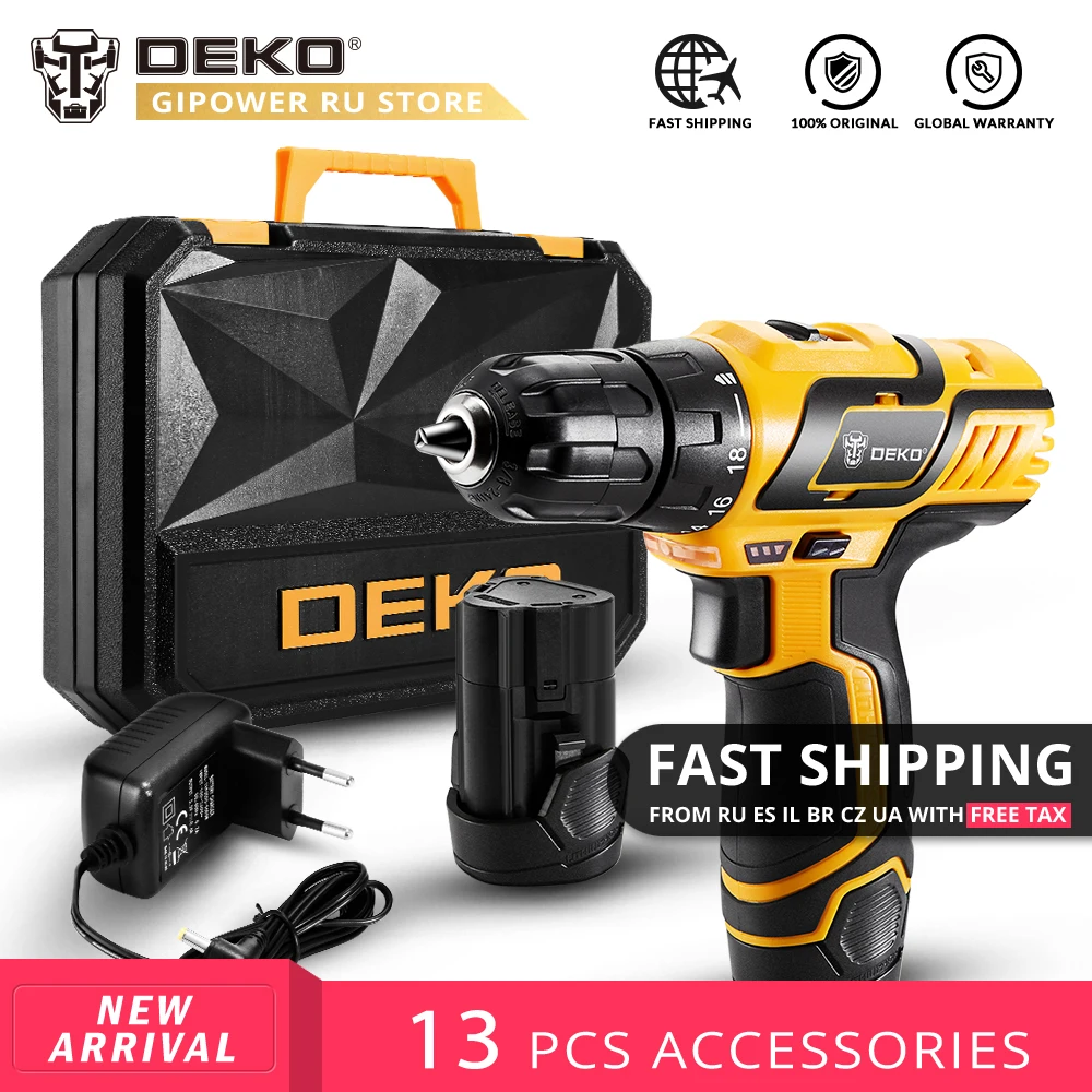 DEKO GCD10.8DU3 10 8 В DC новый дизайн бытовой литий ионный аккумулятор Аккумуляторная