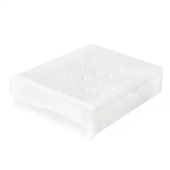 

Egg Storage Rack Single-Layer 30 Grid High-grade Anti-collision With Lid And Drawer StackableKitchen Refrigerator Storage Box