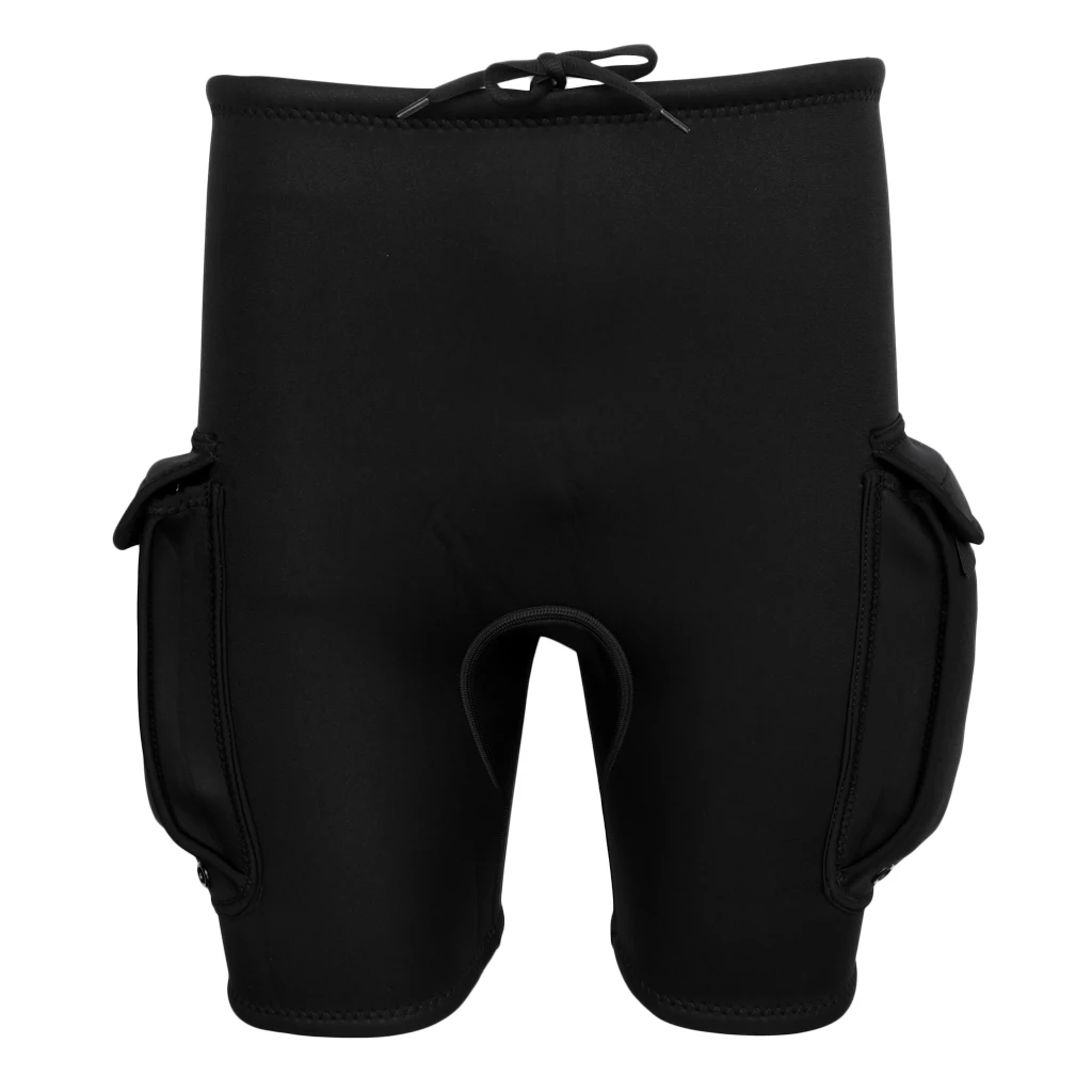 3mm Wetsuit Shorts with Pocket Neoprene Tech Scuba Diving Snorkeling Fishing Surfing Kayaking Canoeing Short Pants Men