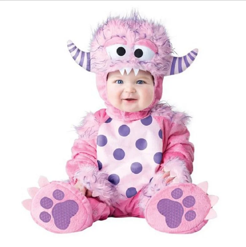  cartoon Animal Cosplay baby girl clothes winter christmas costume new born boy romper halloween jum