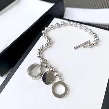 

925 sterling silver bracelet, exquisite workmanship, classic micro-scale fashion gift Original Classic LOGO Jewelry gift
