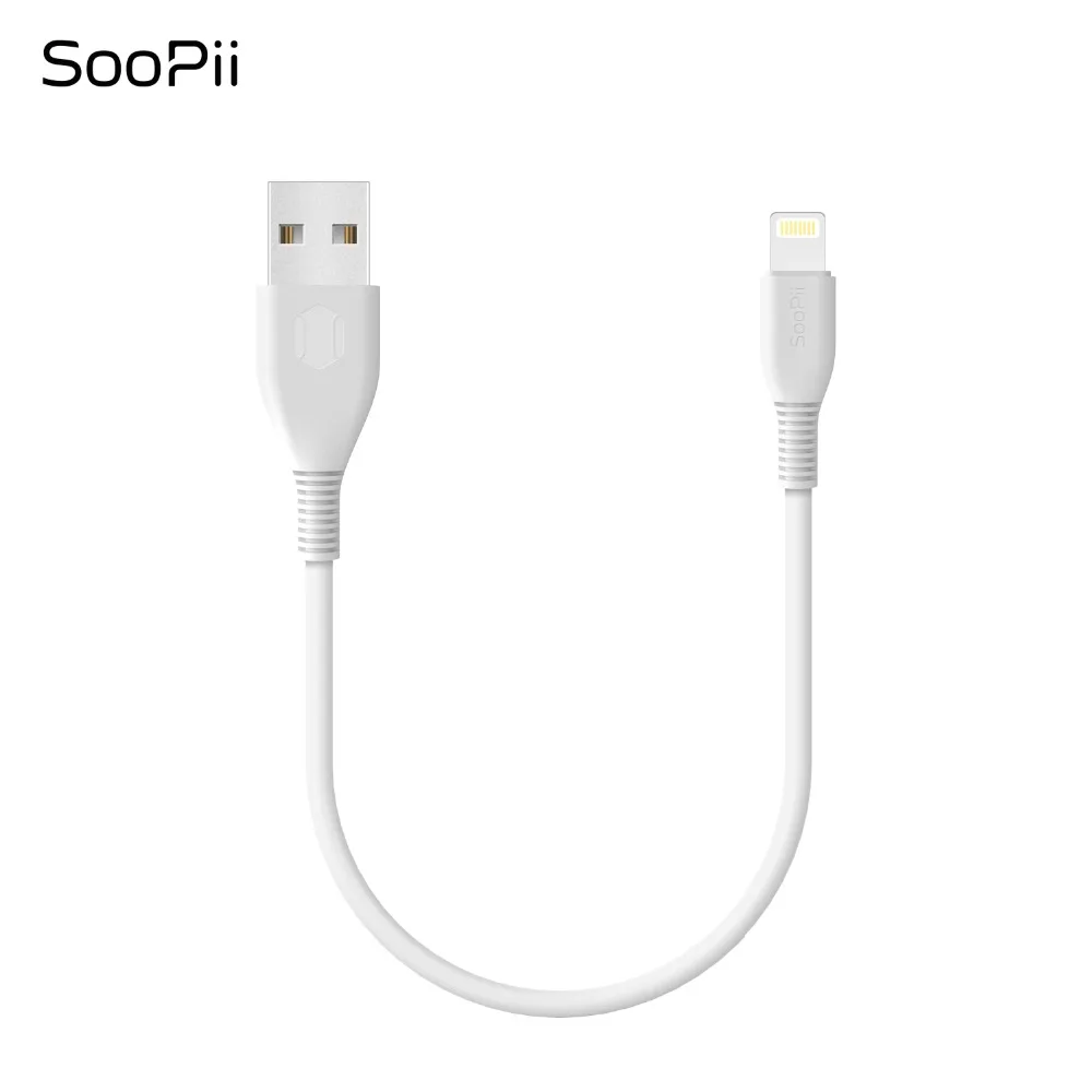 SooPii для Lightning iPhone короткий кабель 9 дюймов Micro usb type C короткие кабели для многопортовой зарядной станции 6 шт