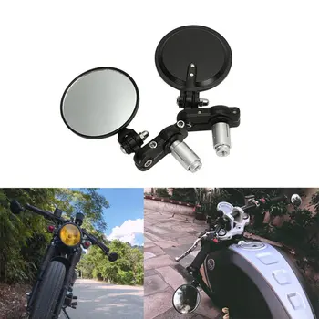 

Applicable Exterior Diameter Handlebar Collapsible Aluminum Round Shape Motorcycle Bar Rearview Convexing Side Mirror