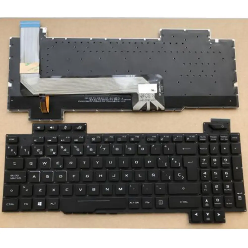 Клавиатура с испанской подсветкой для ASUS ROG AEBKLE00010 V170146EK1 V170146DK1 AEB9AE00010 V170146DS1 AEBKLU00020
