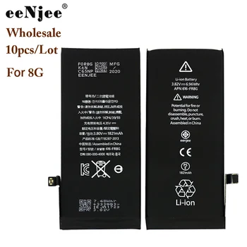 

EENJEE 10PCS Original Capacity Battery For iPhone 8 Mobile Phone 8G Batteries Replacement