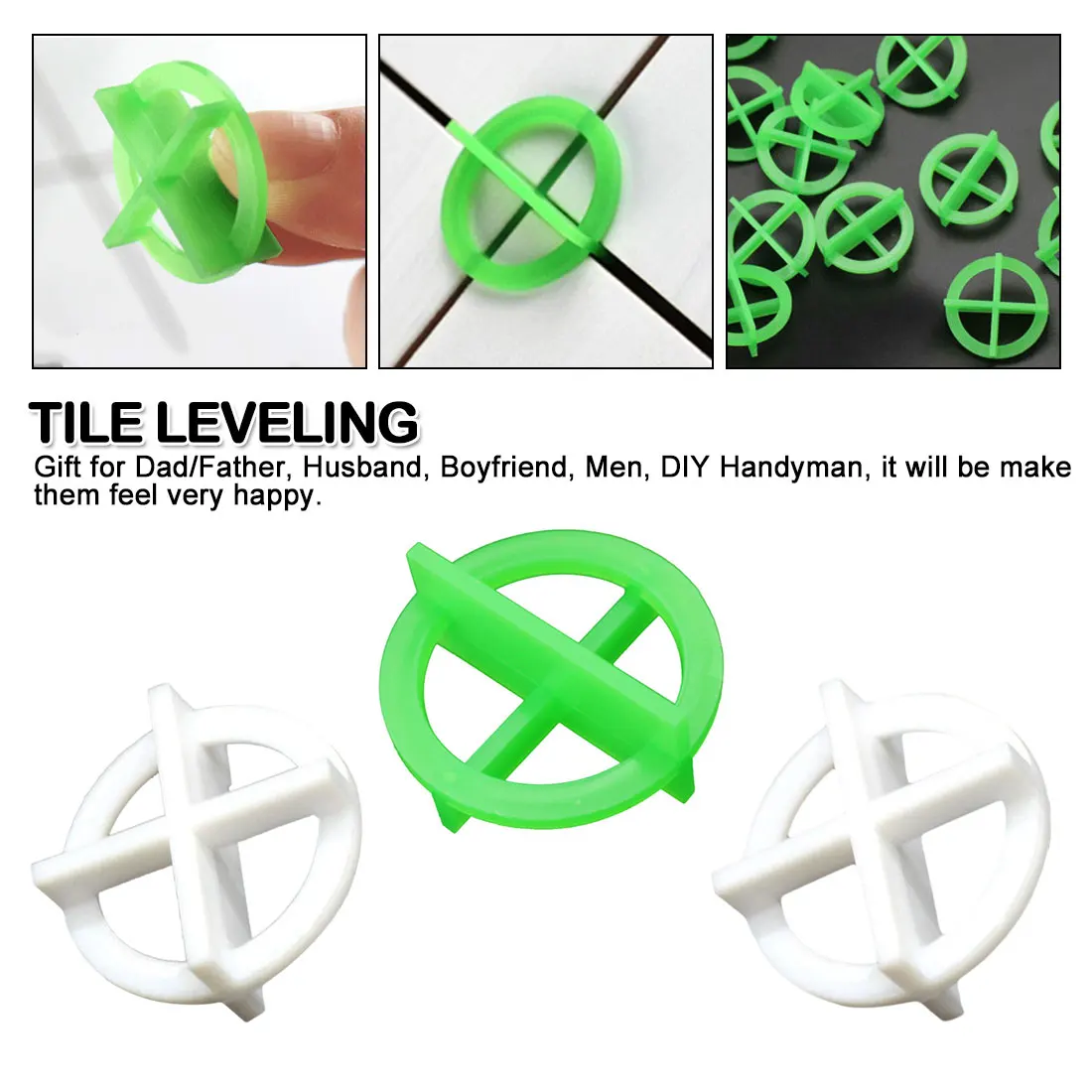 

50pcs Removable Tile Leveling System Slit Locator Floor Laying Tile Alignment Leveler Clips Construction Tool 1.5/2.0/3.0mm