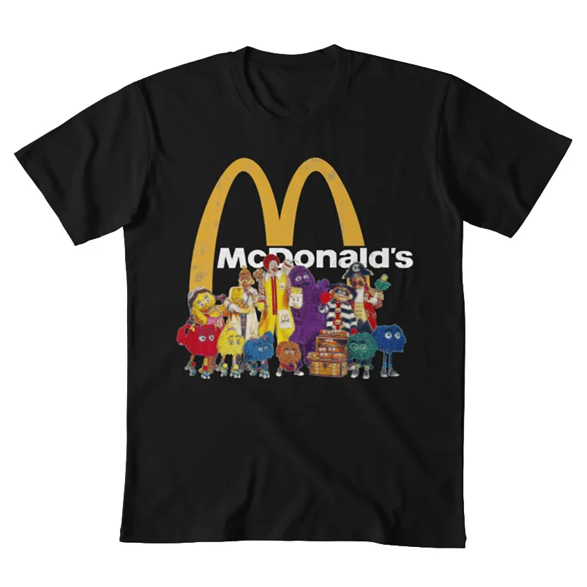 McDonalds' друзья футболка mcdonalds mc donalds Рональд Макдональд котлета с рожицей жарить