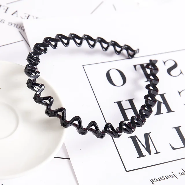 Fashion Pearl Non-Slip Rhinestone Hairbands Elastic Flower Women Hair Hoop Bands Headband Bezel Girls Hair Accessories Headdress black