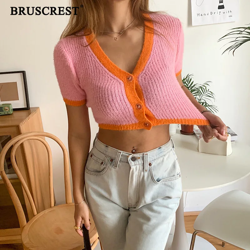 Trendy cropped cardigan Clearance