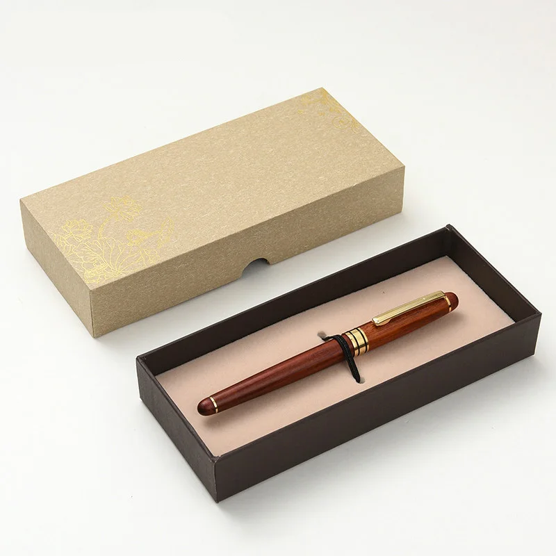 

Fashionable Rollerball Pen Gold Clip Black Ink Signature Ballpoint Pens with an Original Gift Box Writing Christmas Gift