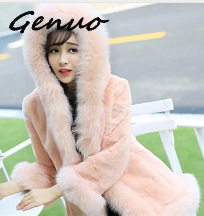 Genuo, S-3XL, норковые женские пальто, зима, новая мода, искусственный мех, пальто, элегантная, толстая, теплая верхняя одежда, искусственный мех, куртка, Chaquetas Mujer